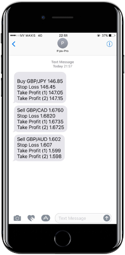 IOS Forex SMS Iphone